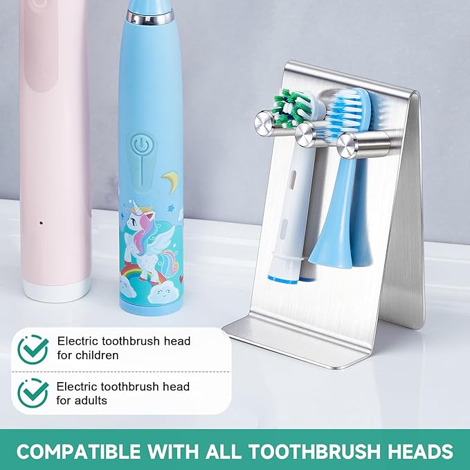 Electric Toothbrush Head Holder Adhesive or Tabletop, Tooth Brush Holder - Image 6