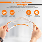 Lightweight White Plastic Hangers 10 Pack - Image 6