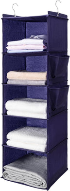 BOOMIBOO Hanging Closet Organize and Shelves, 5-Hanging Shelf by BOOMIBOO