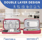 Small Cable Organizer Bag, Charger Organizer Case Pouch Travel Bag, Waterproof - Image 5