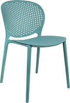 2xhome Set of 2 Patio Dining Chairs | Modern Stackable Outdoor Pool Side Chair | Weather Resistant Plastic for Yard, Porch, Balcony, Kitchen, Teal - Image 8