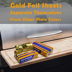 200 Count Pre-cut Pop-up Deli Aluminum Foil Sheets – Gold Color, 9’’ x 10.75’’ - Image 5