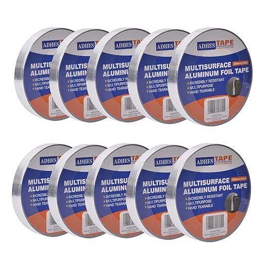 ADHES Foil Tape Aluminum Tape Heat Resistant Tape, Withstand from 80°C to 100°C by ADHESTAPEPERSUITOFPERFECTION
