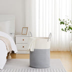 VIPOSCO Large Laundry Hamper, Tall Woven Rope Storage Basket - Image 4