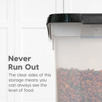 IRIS USA Airtight Dog Food Storage Container, WeatherPro, Removable Wheels - Image 6