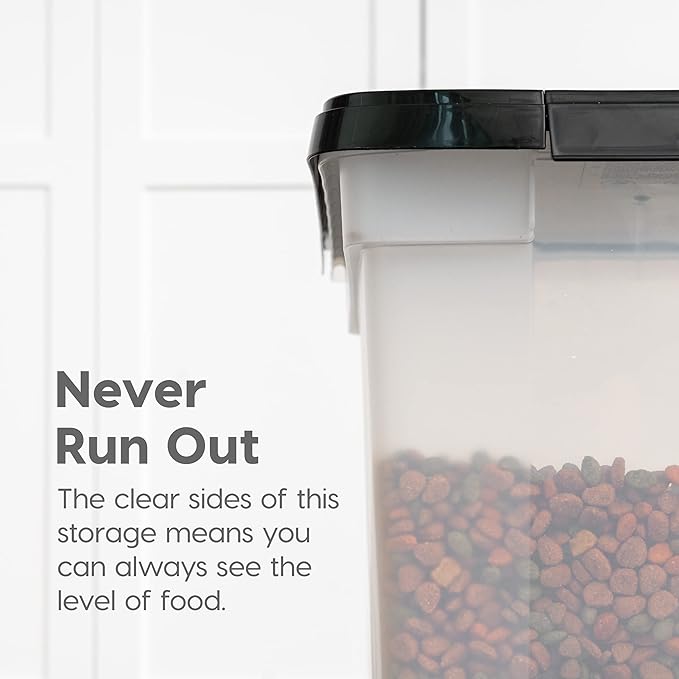 IRIS USA Airtight Dog Food Storage Container, WeatherPro, Removable Wheels - Image 6