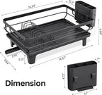 TOOLF Space-Saving Dish Drying Rack, Sink Dish Drainer Rack, Dishes Strainer - Image 3
