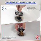 Metal 2 Pack Bathtub Drain Stopper - Image 5