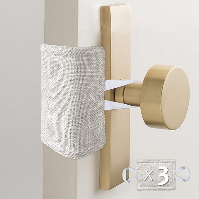Door Silencer Quiet Door Closer Cushion, Padded Door Latch Cover - Image 4