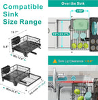 Swedecor Extendable Dish Drying Rack - Image 2