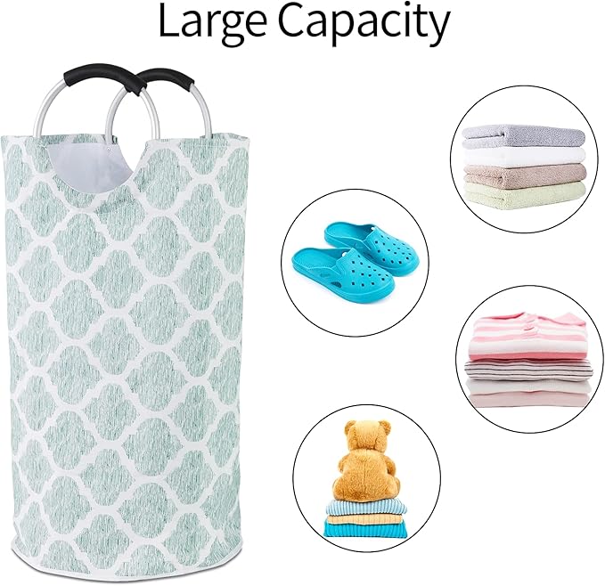 Dalykate Large Laundry Basket 82L Collapsible Oxford Fabric Laundry Hamper - Image 3