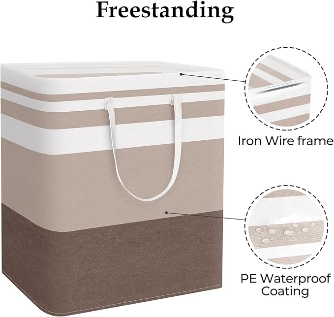 StorageRight Large Collapsible Laundry Basket Hamper - Image 3