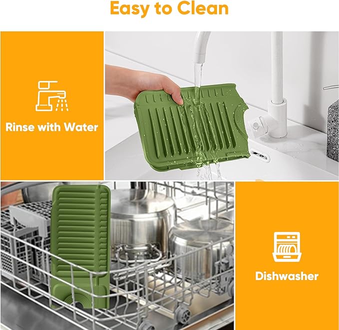 24'' Longer Faucet Mat for Kitchen Sink Splash Guard Kitchen Sink Faucet Mat - Image 8