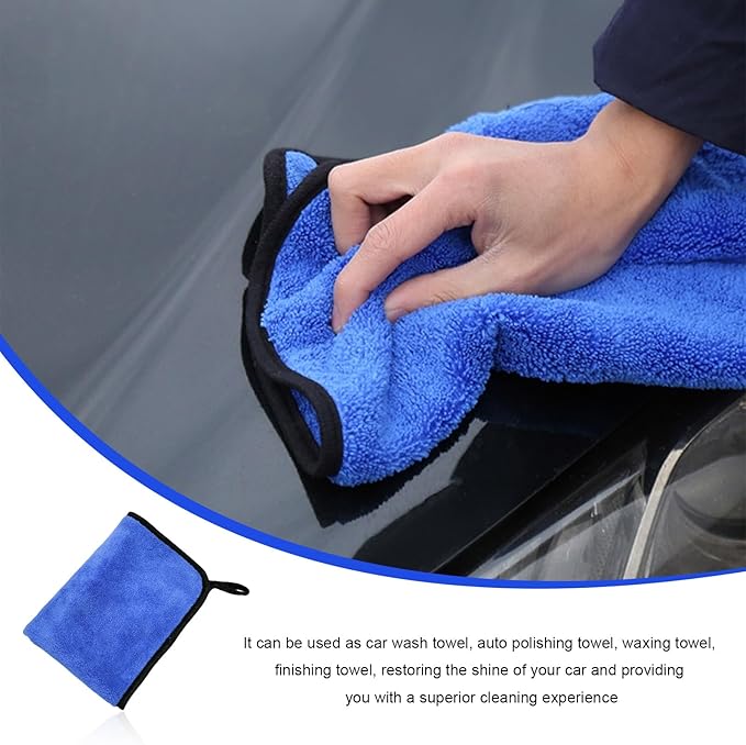 4PCS Microfiber Towels for Car, Scratch-Free Drying & Detailing Towel Wash - Image 5