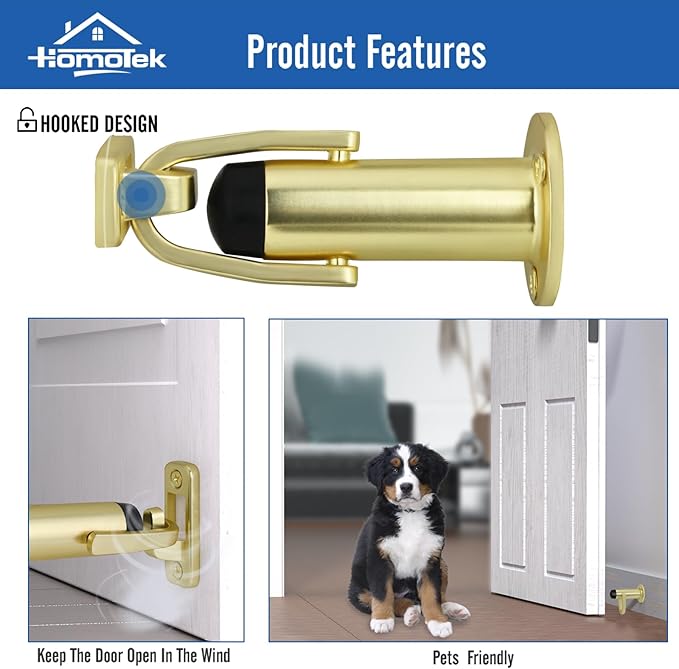 HOMOTEK 1Pack Heavy Duty Door Stopper - Image 6