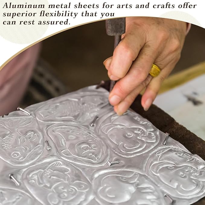 Yaocom 1 Roll Aluminum Metal Crafts DIY Foil 12 Inch x 20 ft x 0.1 mm Thick - Image 4