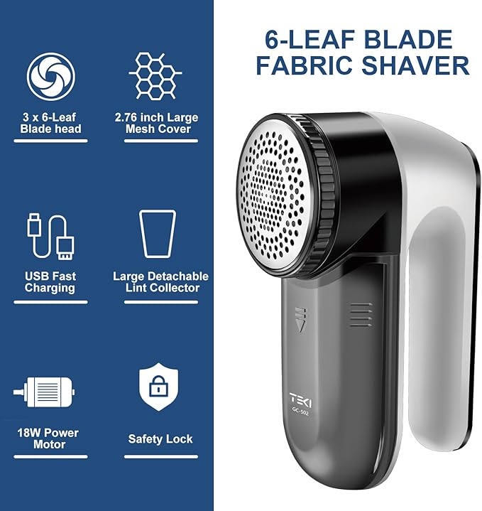 Fabric Shaver, Lint Shaver, Lint Remover Rechargeable Sweater Defuzzer Sweater - Image 2