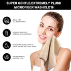 SINLAND Microfiber Facial Cloths Fast Drying Washcloth 12inch x 12inch - Image 4
