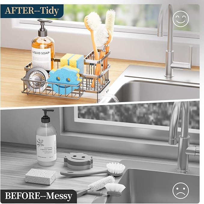 Consuemst Sponge Holder for Kitchen Sink - Image 7