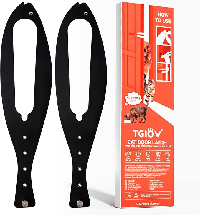 TGIOW Cat Door Latch, Door Prop by TGIOW