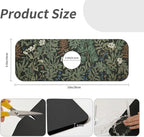 Kitchen Sink Splash Guard，Dark green forest Faucet Mat Sink Gadgets-Super - Image 3