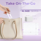 Classycoo XL Compressed Towel Tablets- 50 PCS Disposable Face Towelettes - Image 3