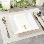 Luxenap 15.8 X 7.9 Inch Linen-Feel Guest Towels, 50 Lettered Hand Towels - Image 3