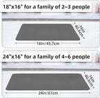 LOPNUR Kitchen Dish Drying Mat, Super Absorbent Dish Drying Pad, Diatomite - Image 5