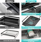MERRYBOX Dish Drying Rack Large Capacity 2 Tier Dish Drying Rack - Image 4