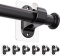ANDGOO 6 Pack No Drill Curtain Rod Brackets, Renter Friendly Self Adhesive by ANDGOO