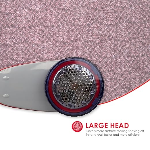 Large Battery Operated Portable Lint and Fuzz Remover Fabric Shaver - Image 2