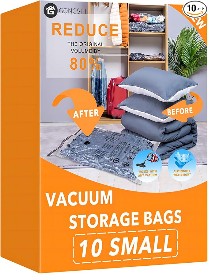 GONGSHI Vacuum Storage Bags, Space Saver Seal Bags by GONGSHI