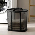 Mesh Bag with Handles, Collapsible Laundry Basket, Foldable Laundry Bag by HGZBS