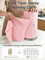 Microfiber Cleaning Cloths Roll, 75 Pack Tear Away Microfiber Towels Roll - Image 2