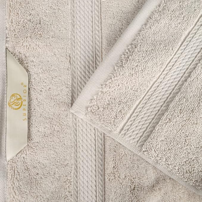SUPERIOR Egyptian Cotton Pile Hand Towel Set of 4, Ultra Soft Luxury Towels - Image 6