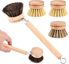 Bamboo Dish Brush with Handle - Image 8