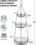 FANGSUN 3-Tier Hanging Fruit Basket - Image 6