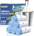 150 Count 3 Gallon Small Trash Bags Drawstring by TFORING%C2%AE