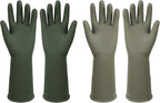 Dishwashing Rubber Gloves Reusable Kitchen Gloves 2Pairs Cleaning Gloves by Unknown
