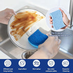 9 Pack Zero Scratch Scrub Sponges, Non-Scratch Dish Scrubbers - Image 3