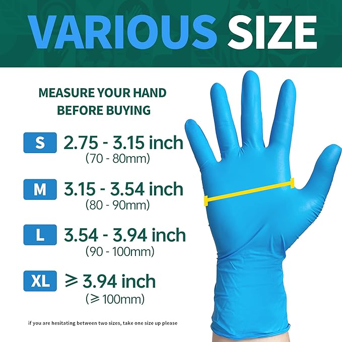 Vinyl Disposable Exam Gloves, 4Mil Powder-Free Latex-Free Food Grade Cooking - Image 8