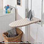 SheeChung 14"x42" Over The Door Ironing Board Cover and Pad, Thick Iron Covers - Image 4
