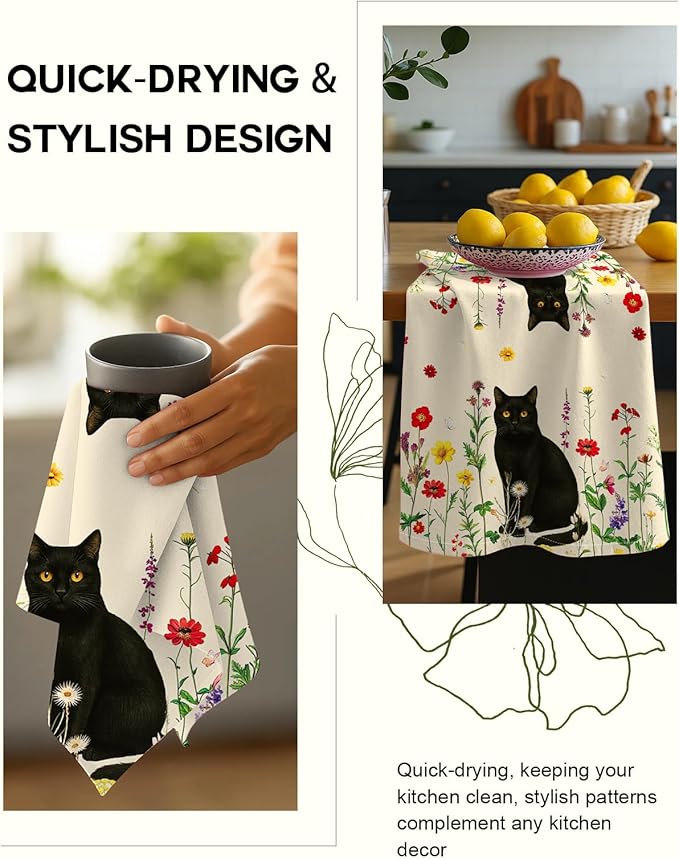 Flour Sack Kitchen Towels Set of 2-18x26 Cotton Dish Towels - Image 4