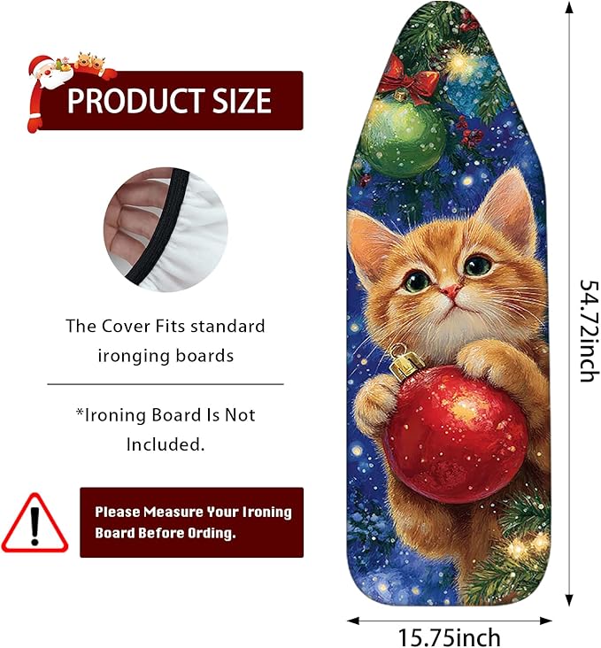 Nuxovilar Ironing Board Covers Winter Kitten - Image 3