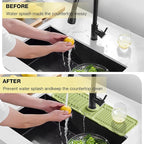 Faucet Mat for Kitchen Sink – Adjustable Silicone Sink Splash Guard - Image 6