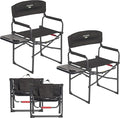 SUNNYFEEL Camping Directors Chair, Heavy Duty,Oversized Portable Folding Chair with Side Table, Pocket for Beach, Fishing,Trip,Picnic,Lawn,Concert Outdoor Foldable Camp Chairs by SunnyFeelCamping