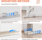 Upgraded Door Draft Stopper for Bottom of Door, Under Door Gap Filler for Big - Image 7