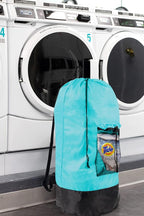 Turquoise Laundry Backpack - Image 4