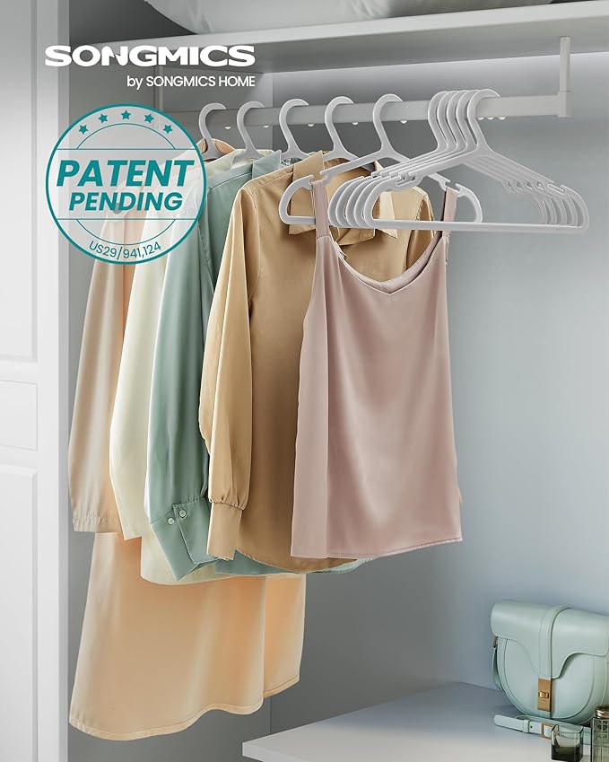 SONGMICS Clothes Hangers, Plastic Hangers, - Image 2