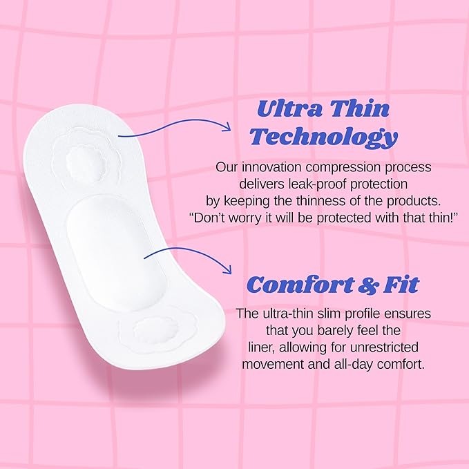 Livlit Ultra Thin Panty Liners Sanitary Pads, 100% Certified Organic Cotton - Image 6